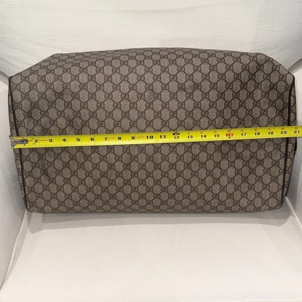 Gucci Monogram GG canvas Duffel Bag with detachable strap